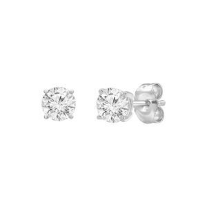 14K 1.00 Ct. Tw. Lab Grown Diamond Studs, White